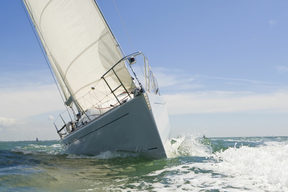 A monohull sailing yacht