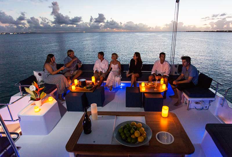 People enjoying life on a boat