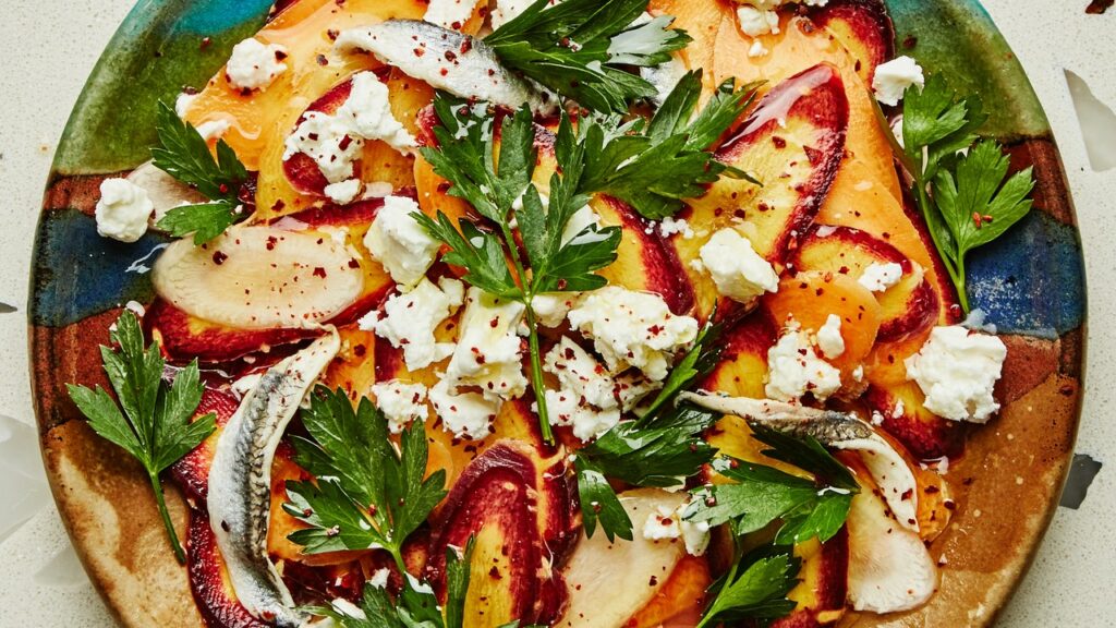 Simple Meals - Carrot Salad and Anchovies