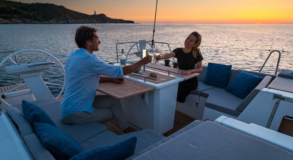 Cockpit area of Oceanis 46.1