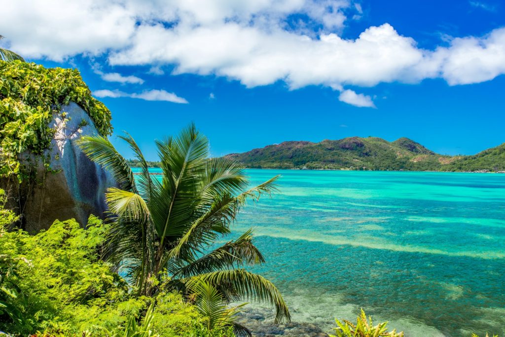 Beautiful Coast of Praslin island