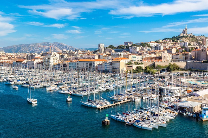 Segelroute ab Marseille