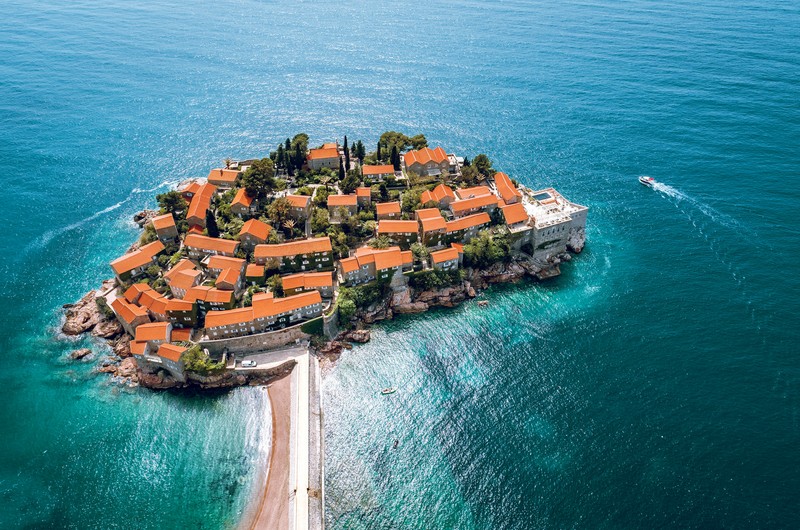 Montenegro sailing route