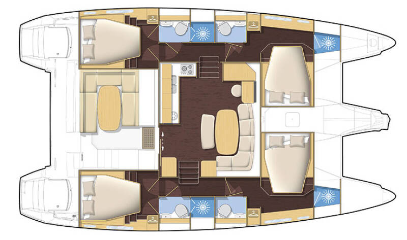 4-cabin catamaran