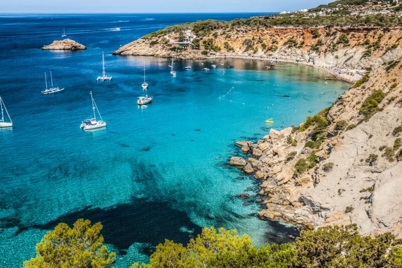 Spanien Ibiza Segelboot