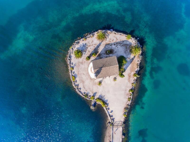 Corfu Gouvia Church Island
