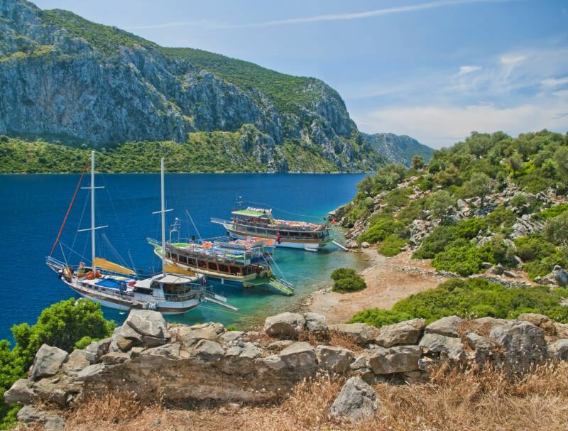 Gulets in der Segelregion Marmaris