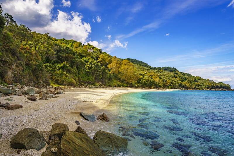 Thessaly Magenesia Plaka beach near Agion Ioannis