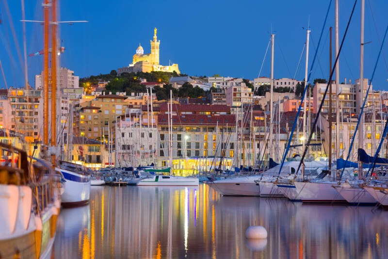 Frankreich Marseille Stadt Yachthafen