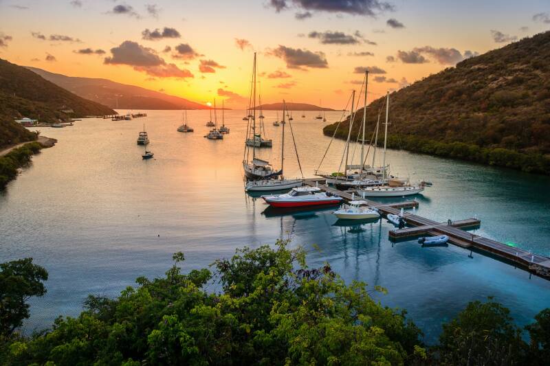 British Virgin Islands Virgin Gorda Sailing