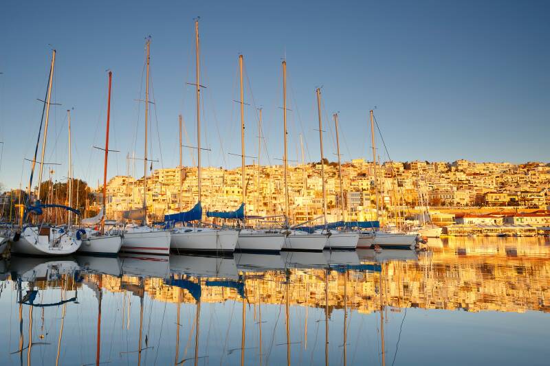 Griechenland Athen Segelboote