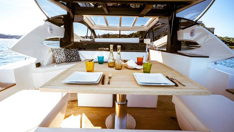 Space and Design of a Motor Yacht - Dinning Area