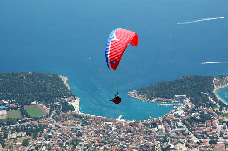 Fallschirmspringen in Kroatien, Makarska