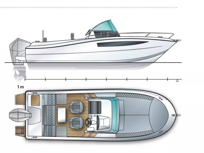 Atlantic Marine Sun Cruiser 730 Lady Blue