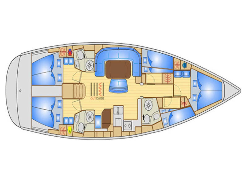 Bavaria 50 Cruiser Bunk cabin 2