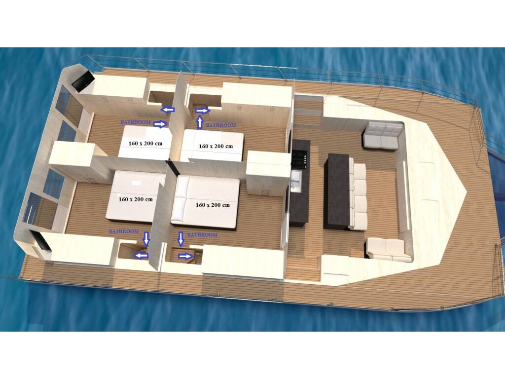 Catamaran  UPWIND (Cabin 1)