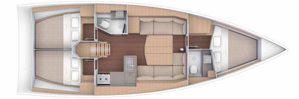 Dufour 390 Grand Large Bade Lal