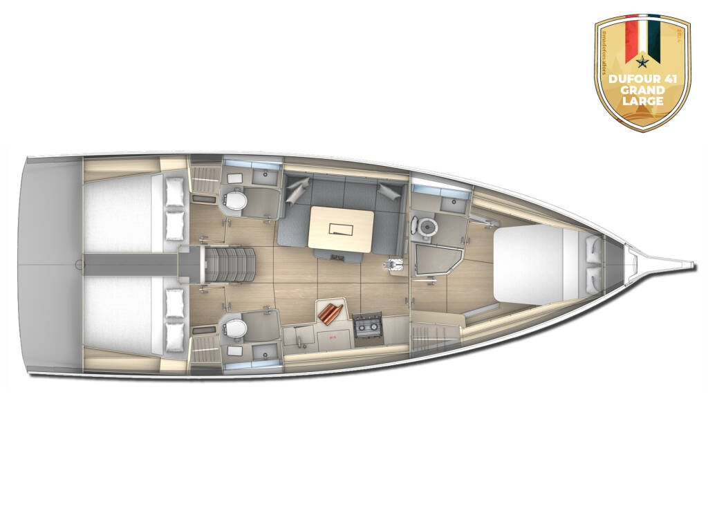 Dufour 41 Grand Large Mila (A/C & gen)