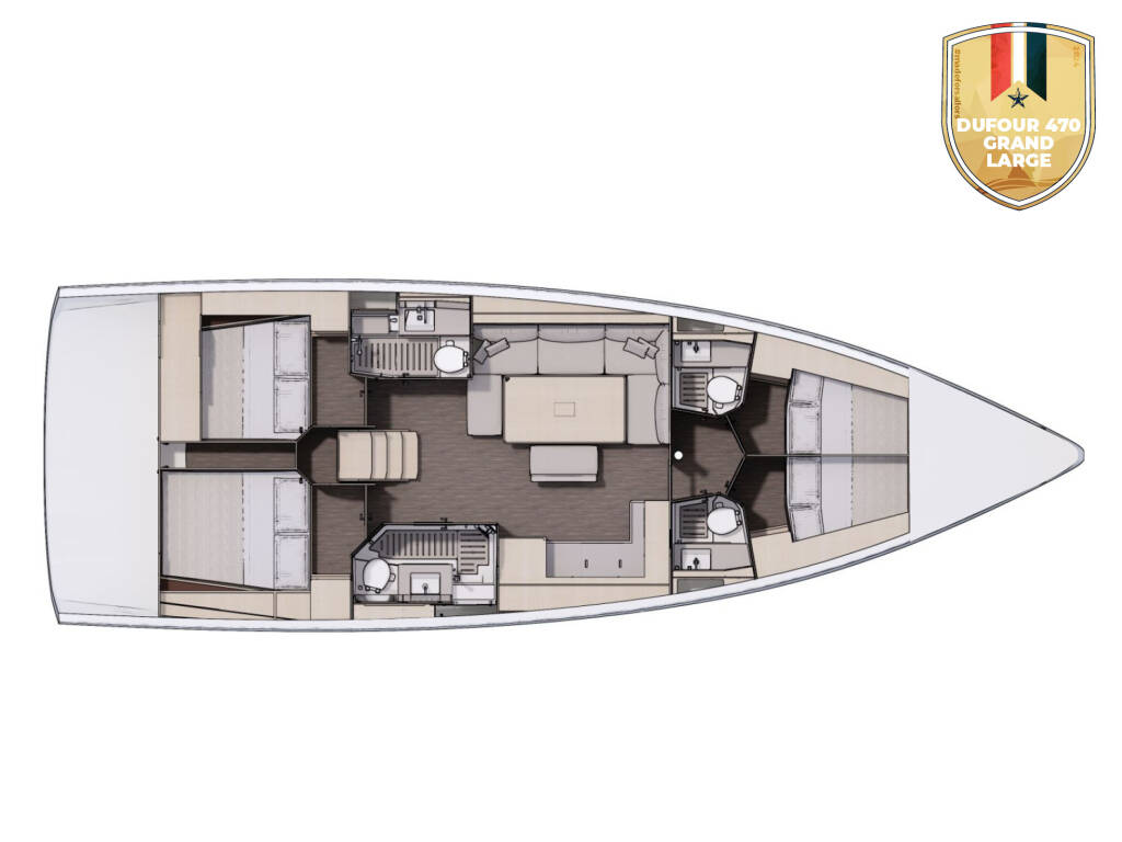 Dufour 470 Grand Large Sonata (A/C & gen)