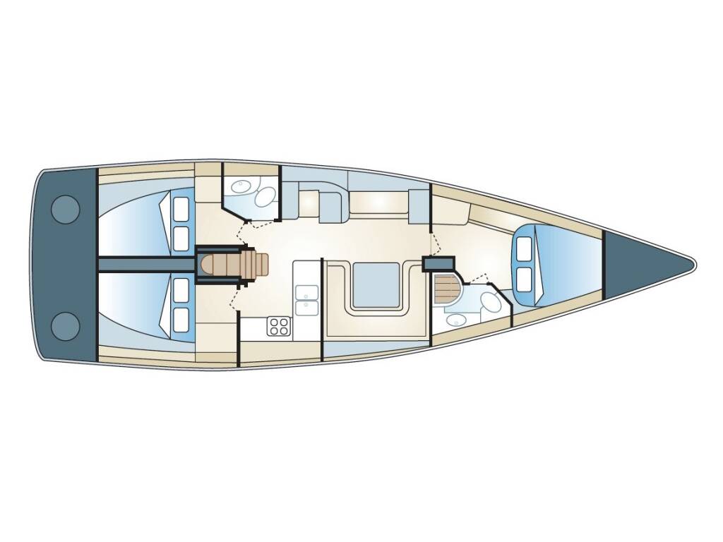 Elan 450  Carolina - cabin 2