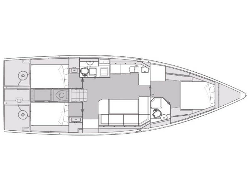 Elan Impression 43 OLLIE new 2024 (air condition, cross-cut dacron sails)