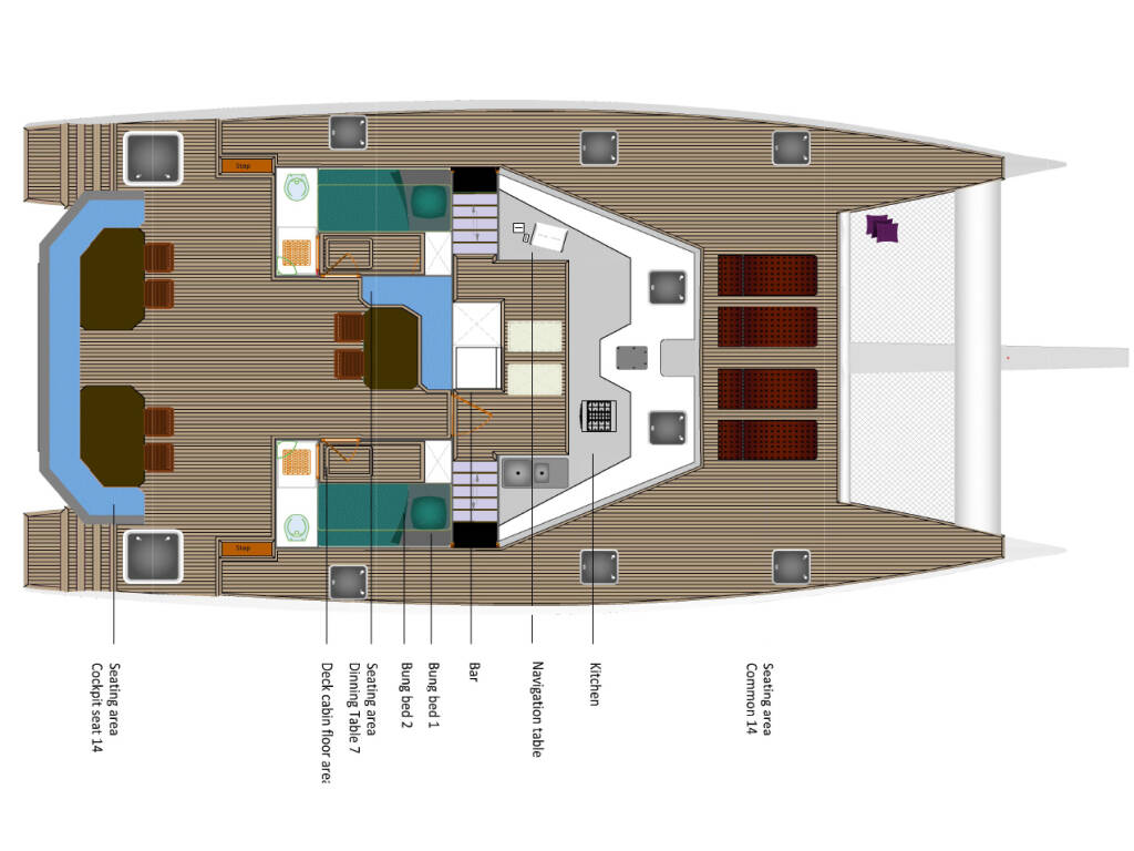 Emerald Catamaran  Emerald (cabin 1)