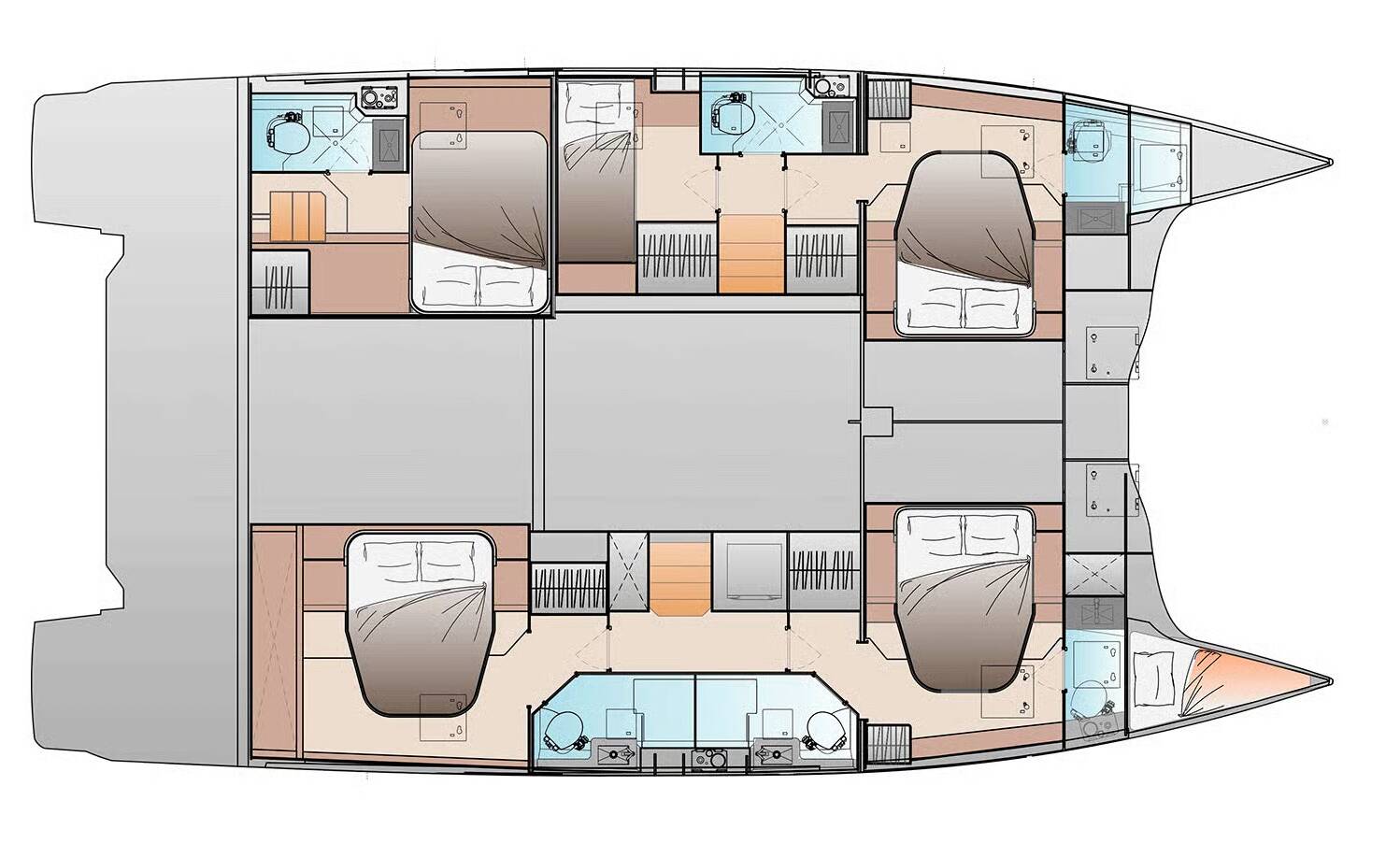 Fountaine Pajot FP 48 Quintet 5 Long Layover