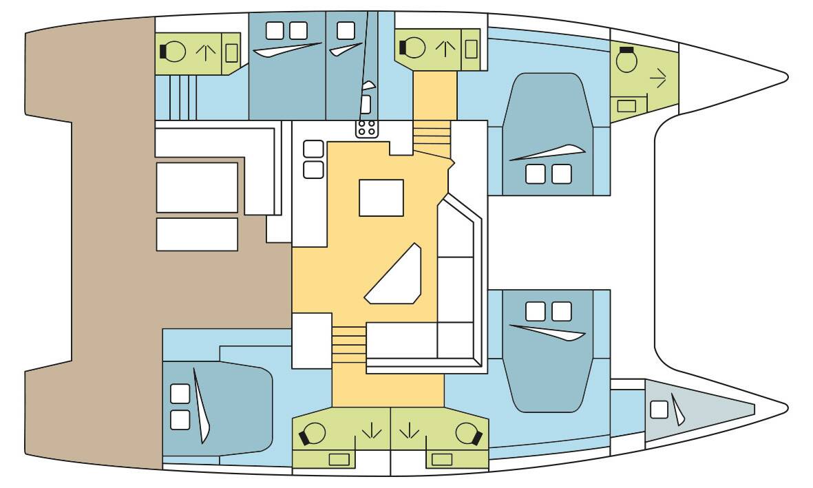 Fountaine Pajot Saona 47 Quintet PALISSANDRE 