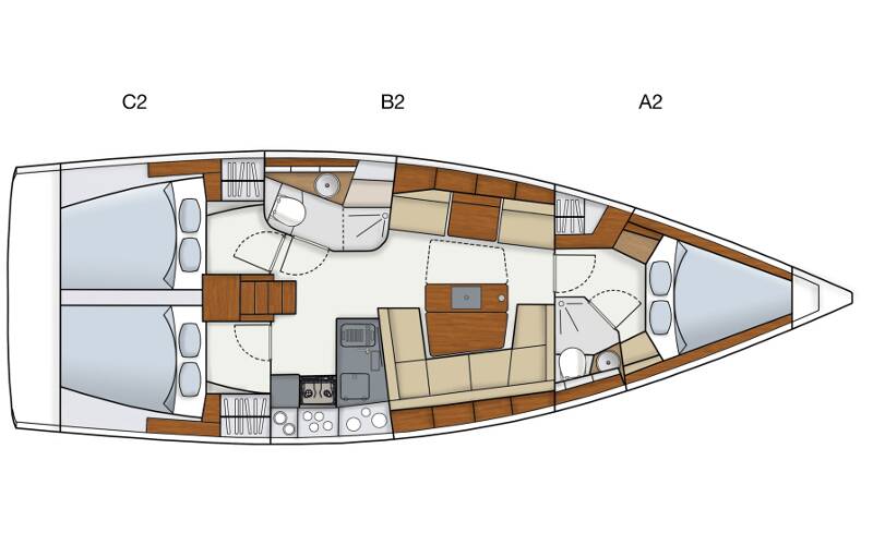 Hanse 415 Deep Blue