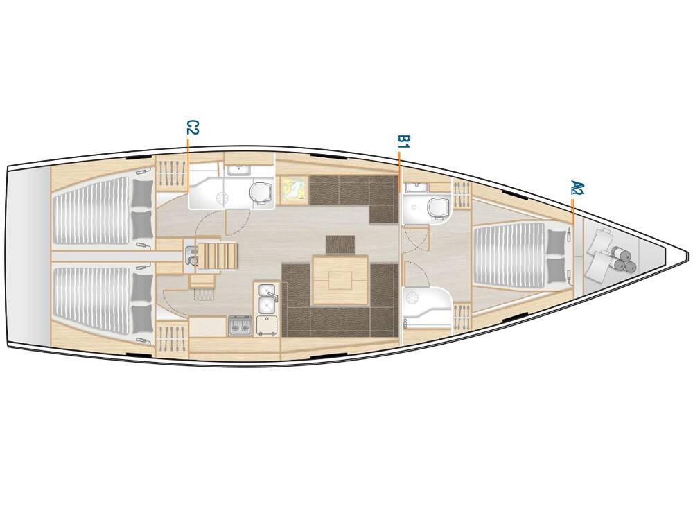 Hanse 458 Meraki of London