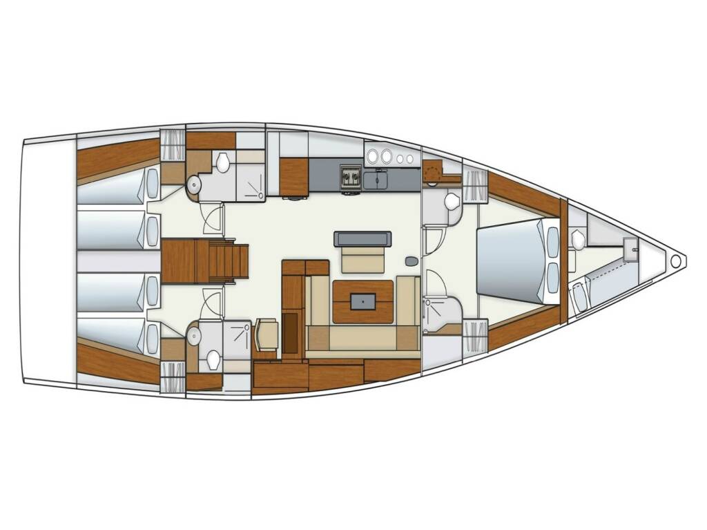 Hanse 575 Kind of Blue