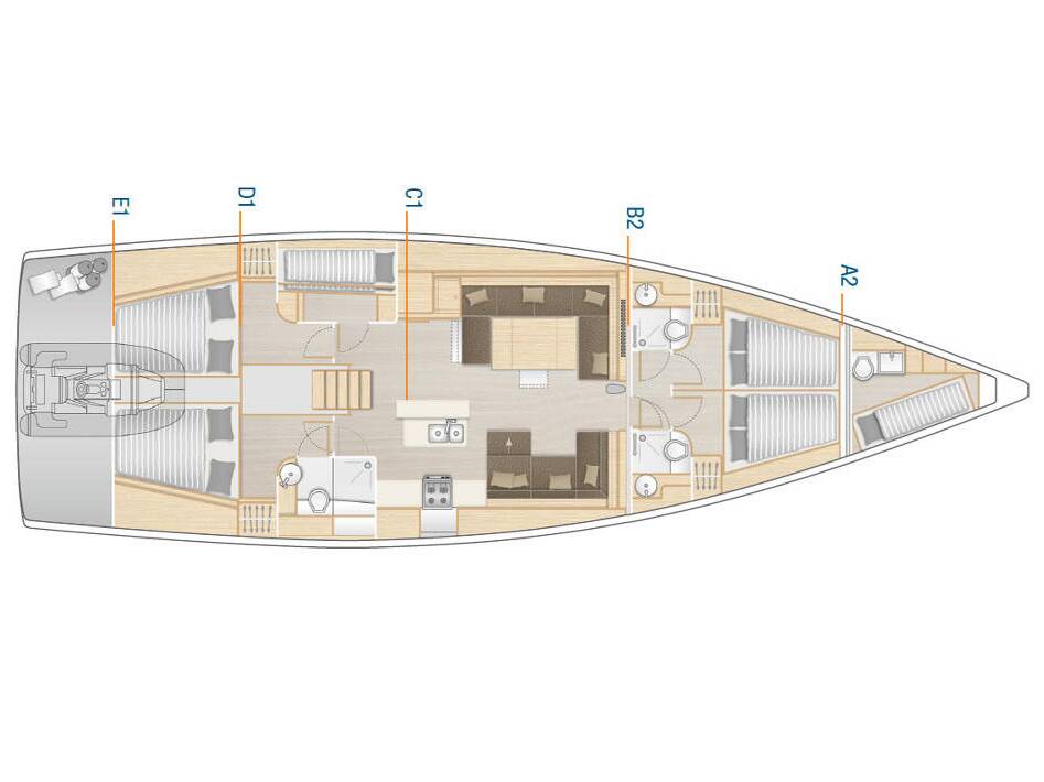 Hanse 588 Citrus