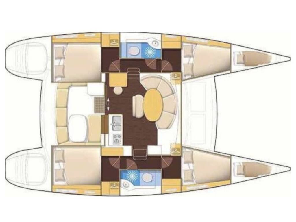 Lagoon 380 S2 Ploto - Standard line