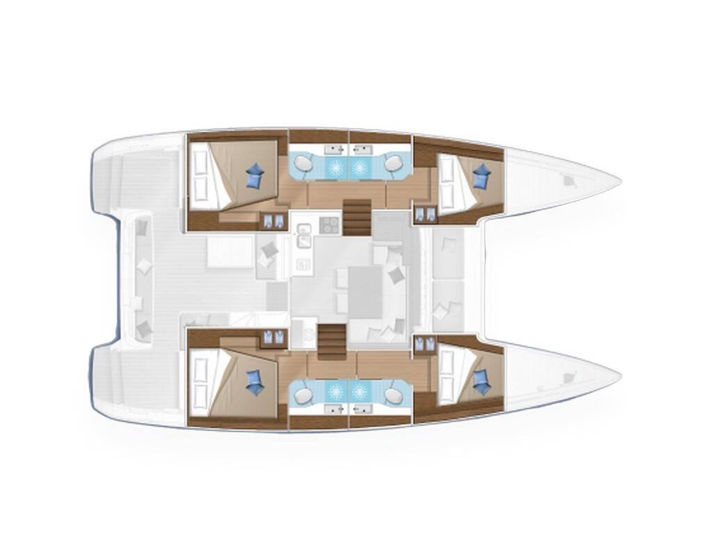 Lagoon 40 Gelso - Standard line