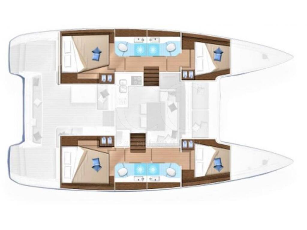 Lagoon 40 Mascalzone Lametino - Standard line