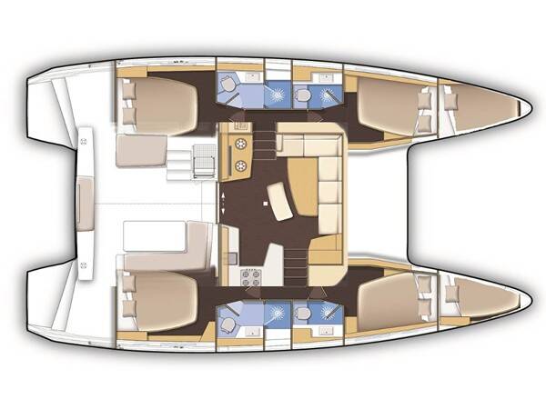 Lagoon 42 Casta Diva VIP-equipped