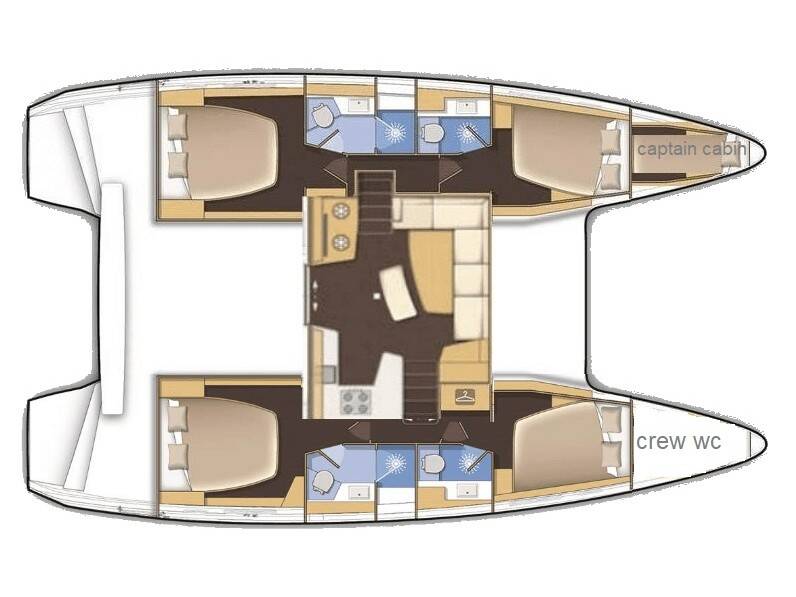 Lagoon 42 Elysium crewed - VIP equipped