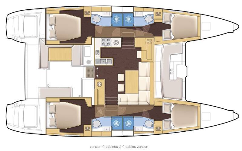 Lagoon 450  Flybridge Athina (Pax 12)