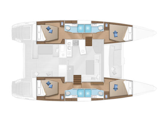 Lagoon 450  Flybridge Myrto | A/C, Gen, Watermaker, 12 pax