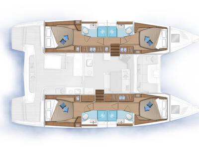 Lagoon 46 Selene | A/C generator watermaker