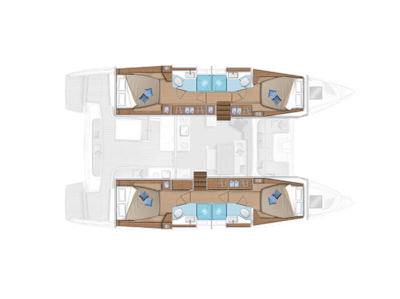 Lagoon 46 AQUA VITAE (generator, air condition, watermaker, 2 SUP free of charge, underwater lights) *Skippered only*