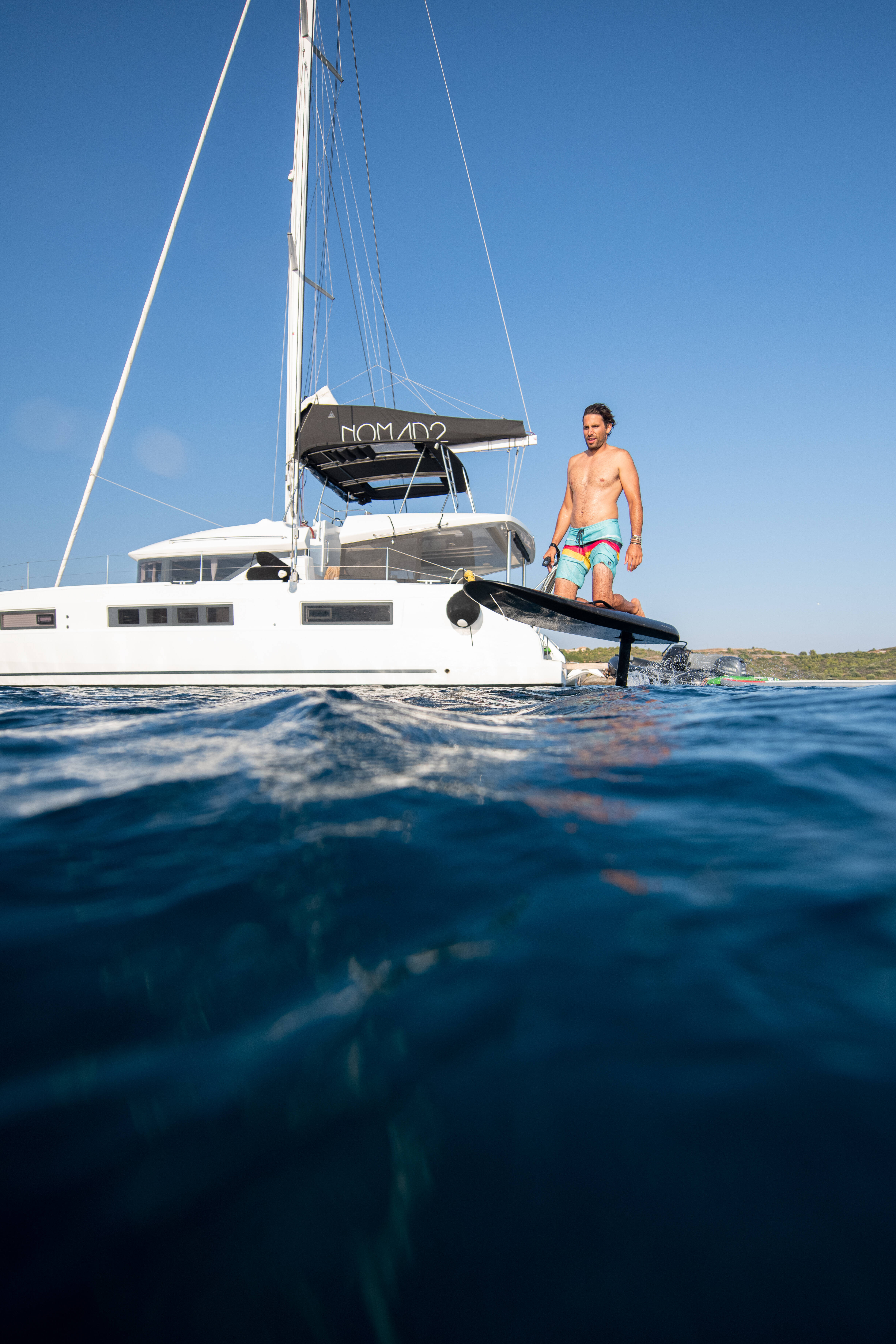 Lagoon 50 NOMAD II (VIP EQUIPPED, Generator, Air-condition, watermaker, Hydraulic swim platform, wine cooler, 2 SUP, 2 tubes, Waterski, fishing equipment, snorkeling equipment) 