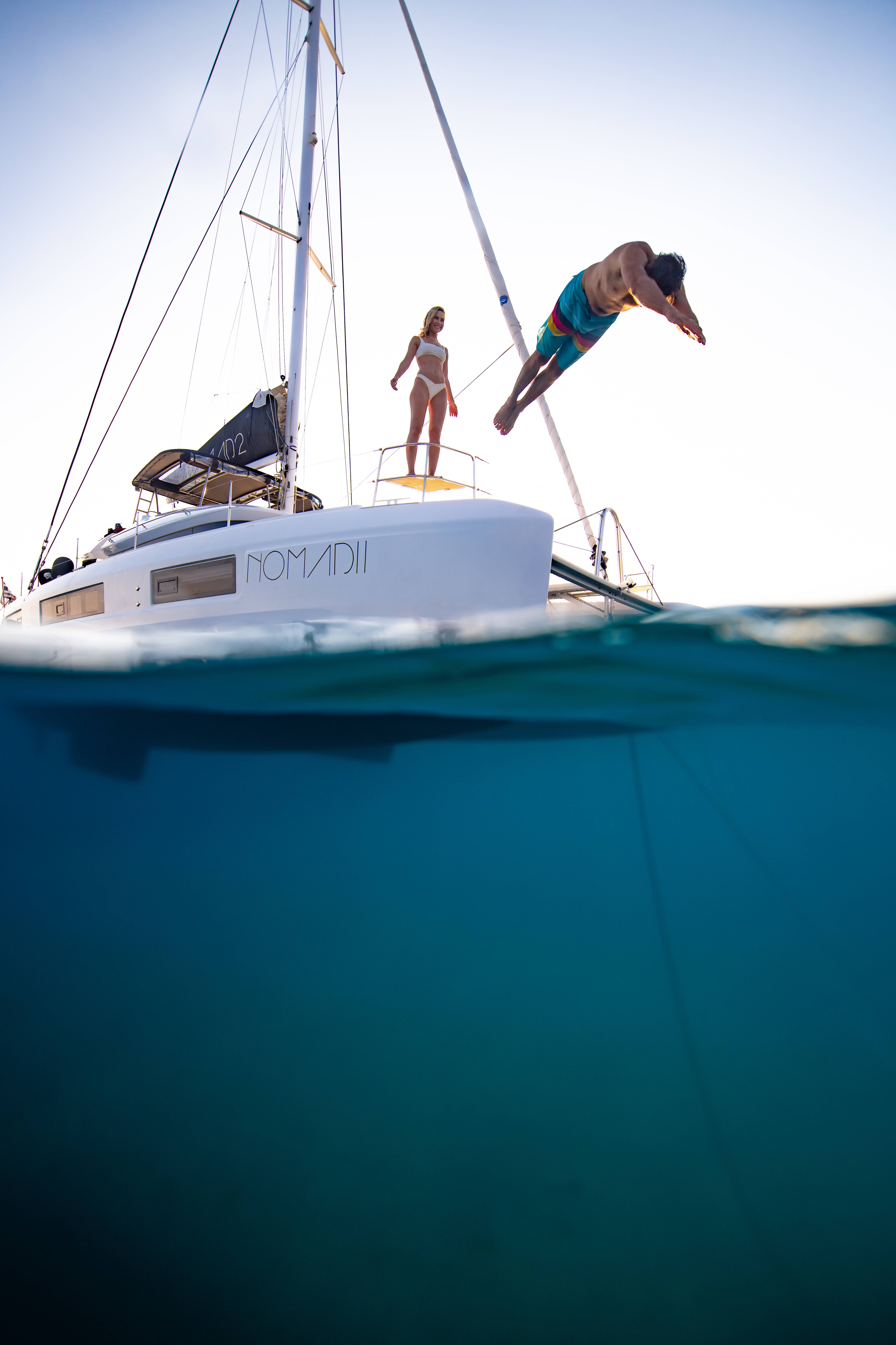 Lagoon 50 NOMAD II (VIP EQUIPPED, Generator, Air-condition, watermaker, Hydraulic swim platform, wine cooler, 2 SUP, 2 tubes, Waterski, fishing equipment, snorkeling equipment) 