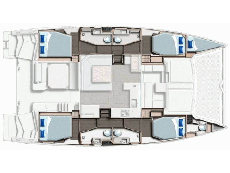 Leopard 45 Cabin 1 (Rosabe) - price for 2 pp