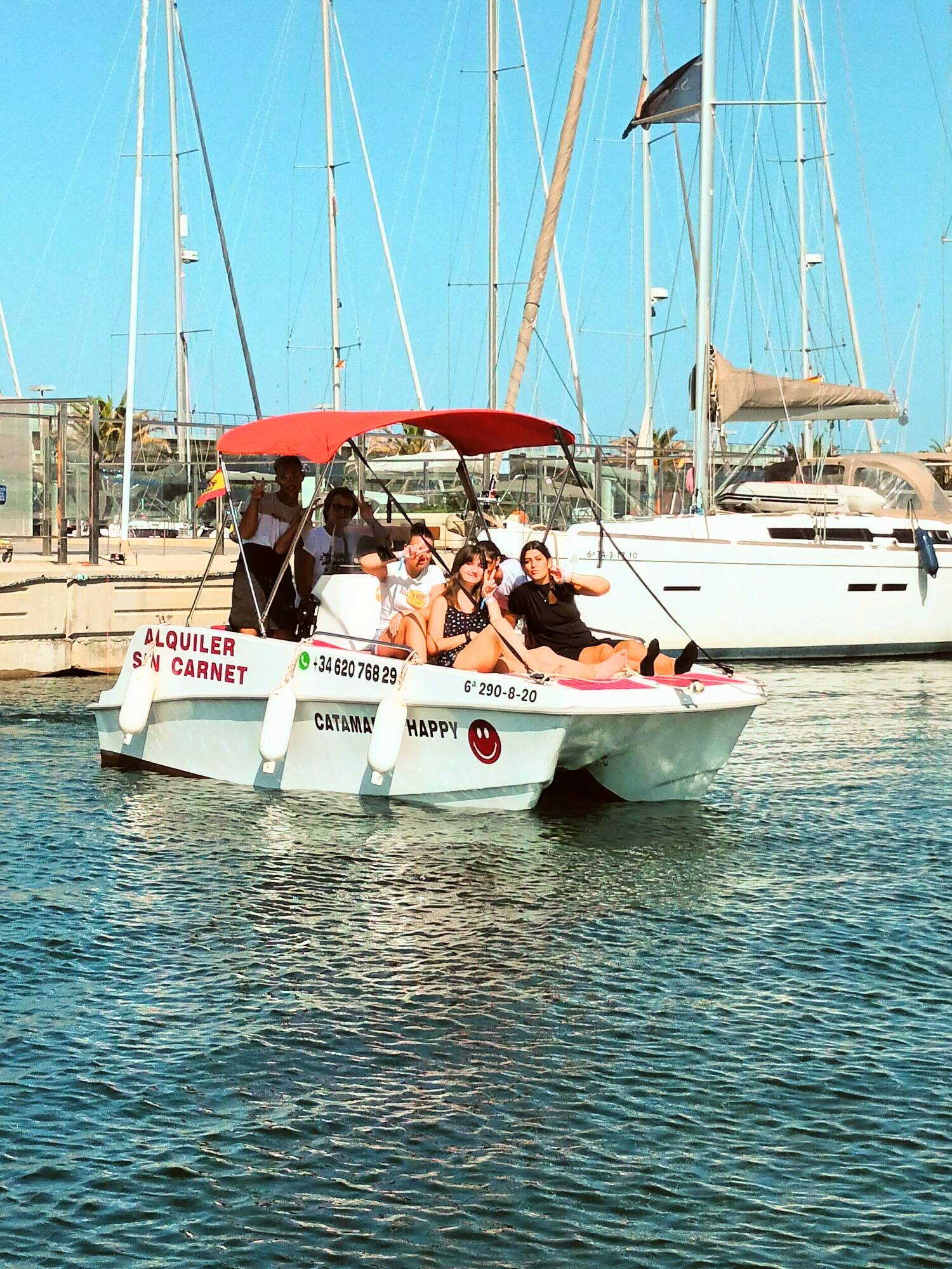 Motorboat Happy