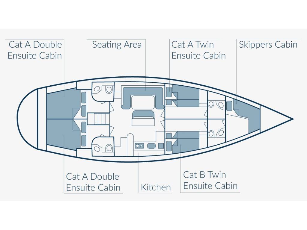 Ocean Star 51.1-2 Cabin Blue Marlin (en suite double cabin 1)