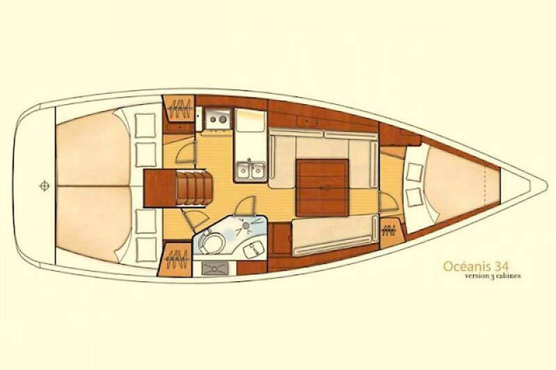 Oceanis 34 Aquamarine