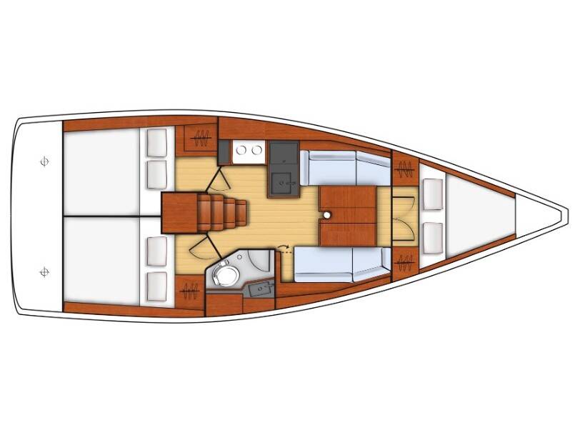 Oceanis 35.1 Levante - Standard line