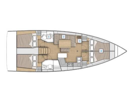 Oceanis 40.1  STEFANO (bowthruster, teak cockpit)