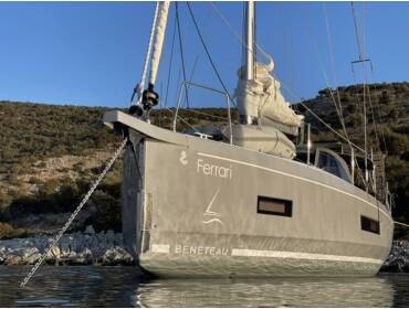 Oceanis 40.1  • FERRARI (Premium Specs: air condition, pearl grey hull Electric WC, Inverter, Underwater lights)